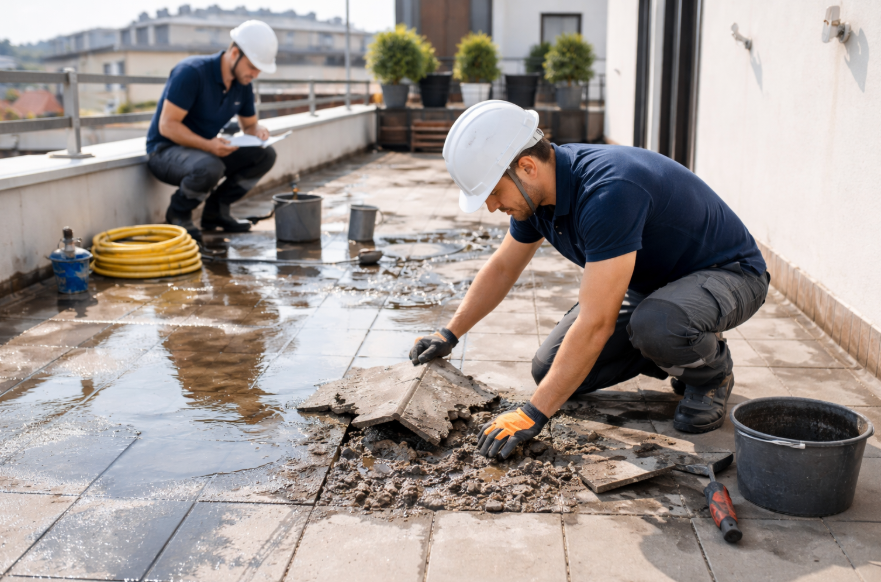 Humedades en terrazas: ¿Quién paga la reparación y cómo solucionarlo correctamente?